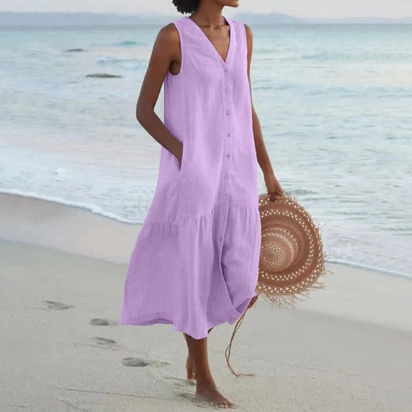 Women’s V-Neck Summer Dress