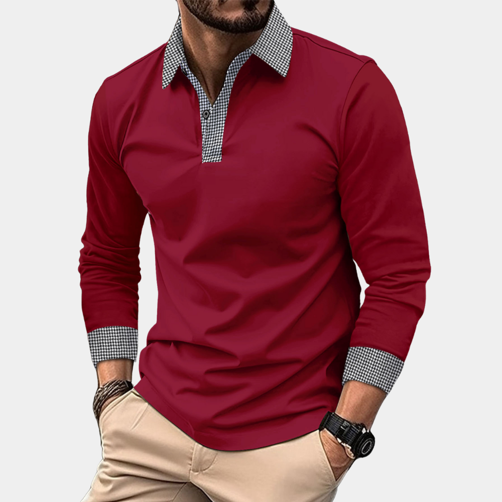 Men’s Long Sleeve Polo Shirt