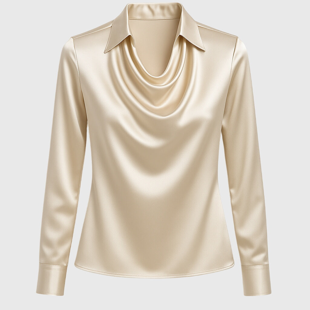 Women’s Cowl Neck Long Sleeve Blouse