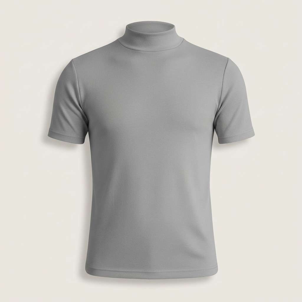 Men's Roll Neck Slim Fit Shirt