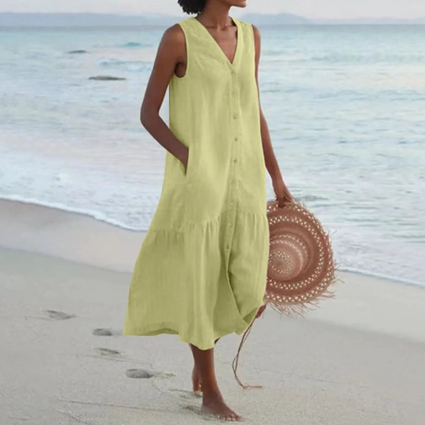 Women’s V-Neck Summer Dress