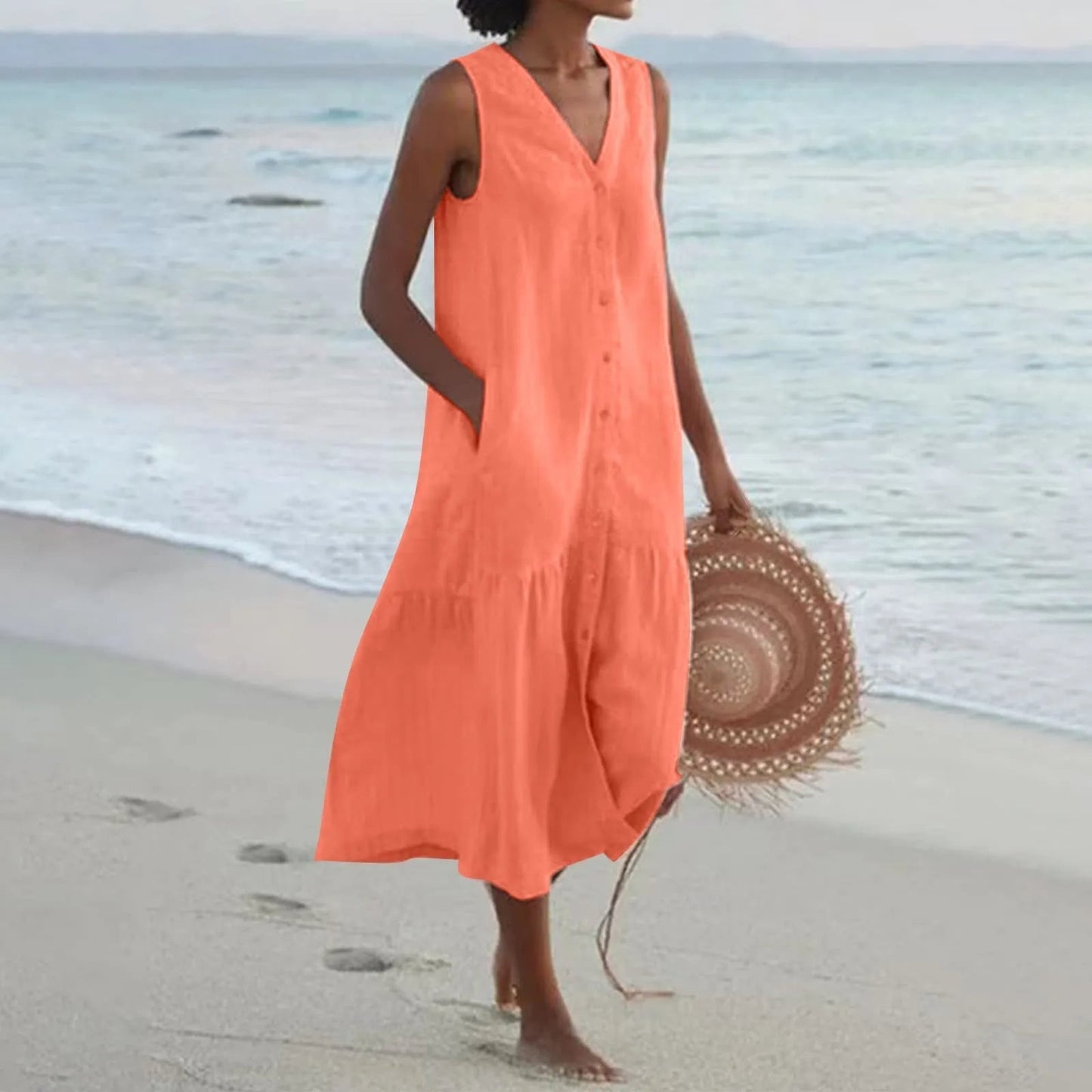 Women’s V-Neck Summer Dress