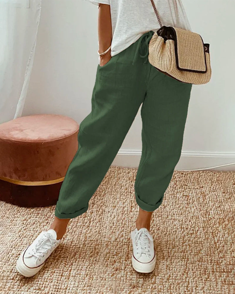 Women’s Cotton Linen Trousers