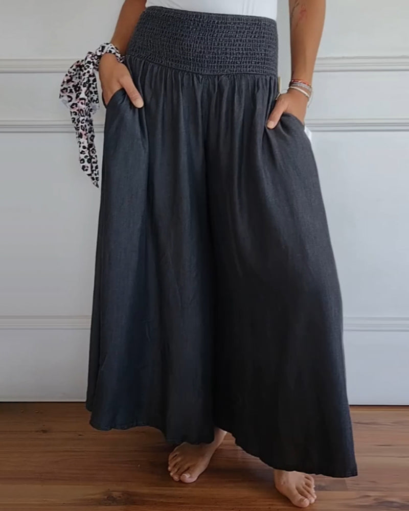 Women’s High Waisted Wide Leg Skirt