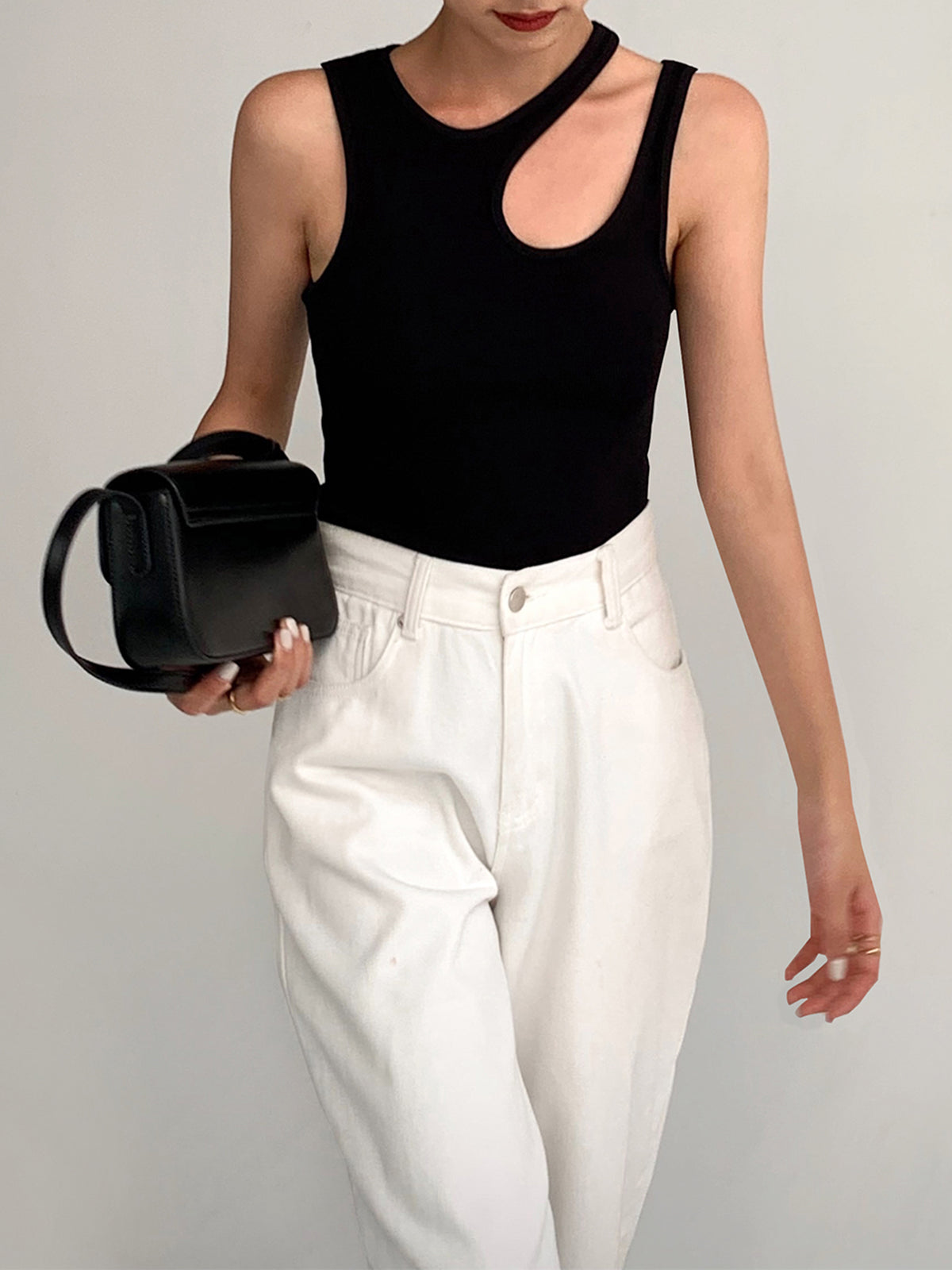 Women’s Semi-Sheer Cutout Tank Top