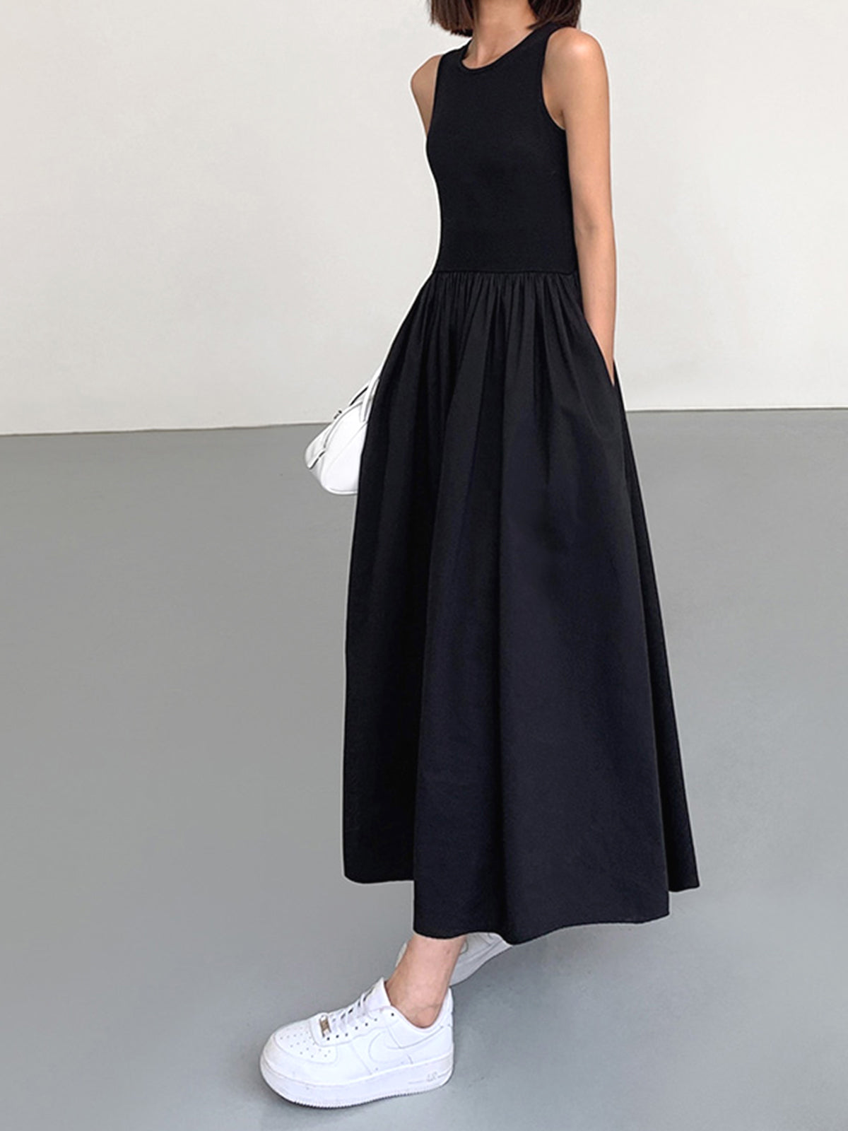 Women’s Crew Neck Maxi Dress
