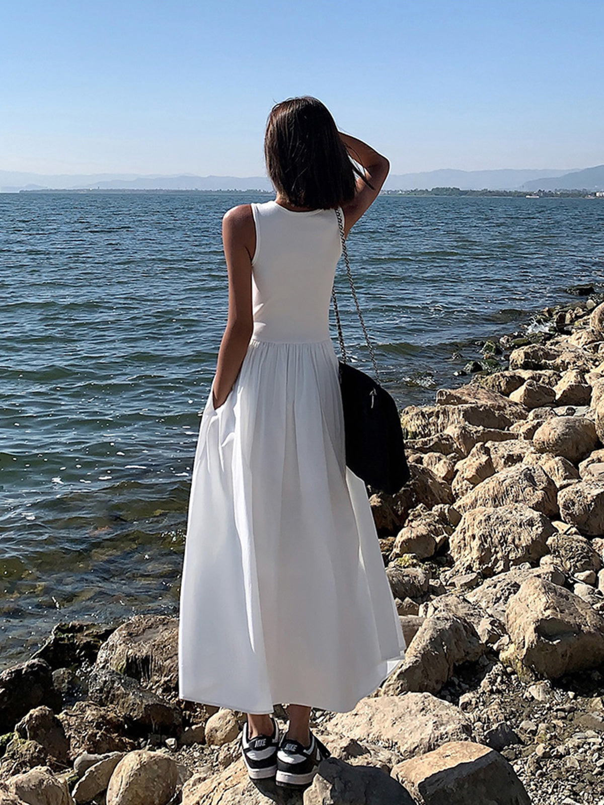 Women’s Crew Neck Maxi Dress