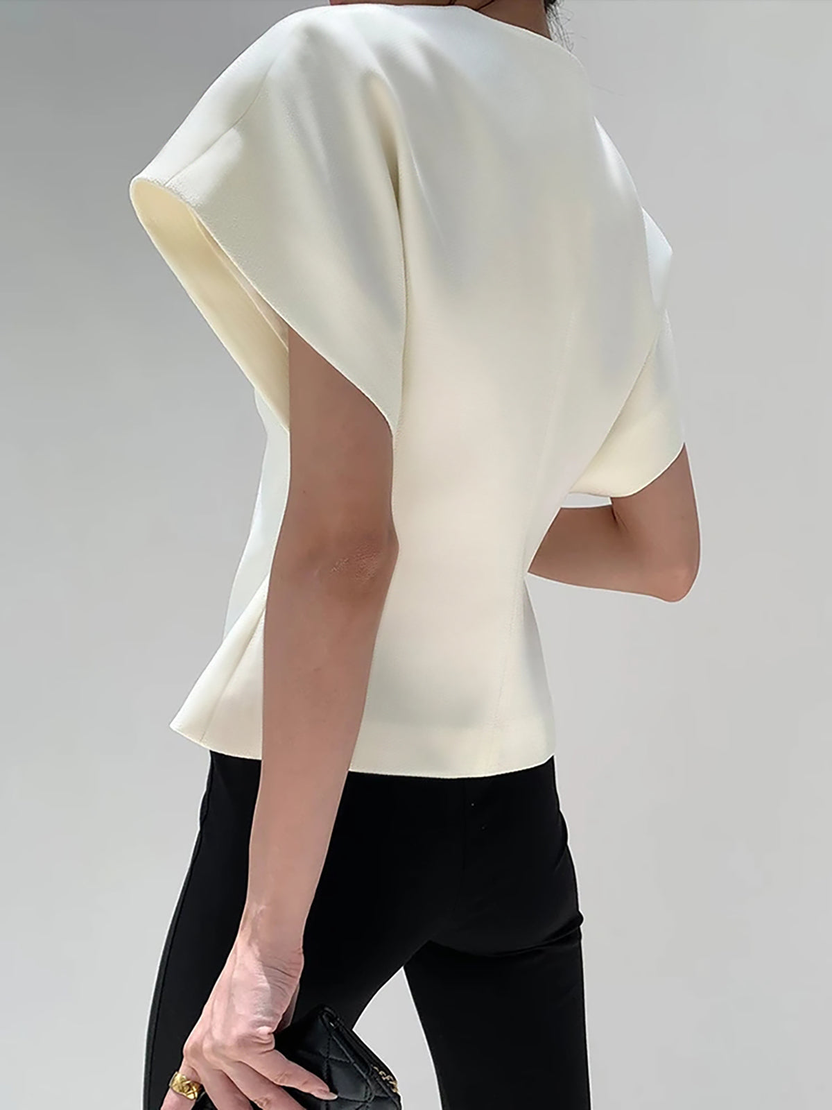 Women’s V-Neck Button Down Blouse