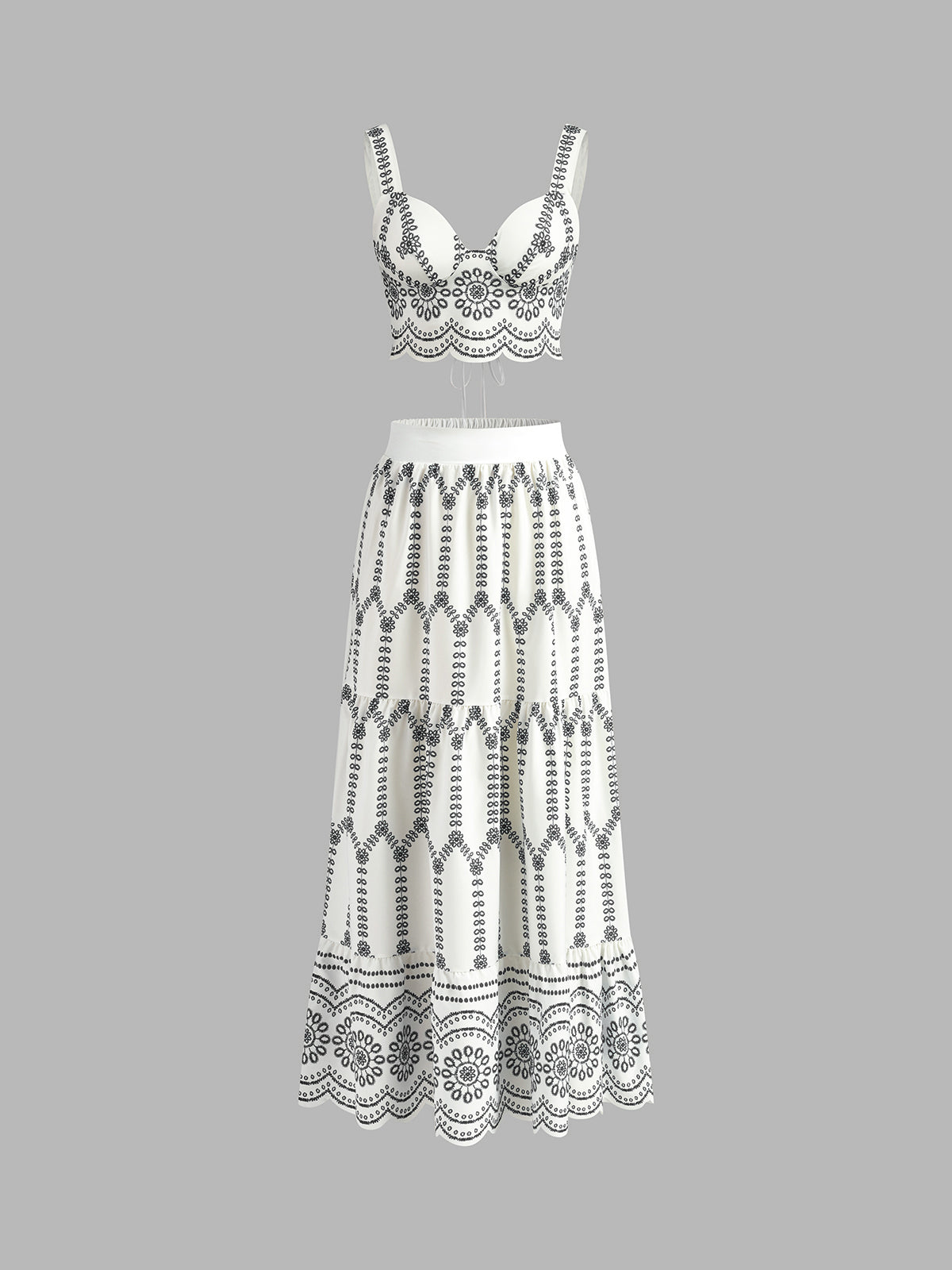 Women’s Printed Tie-Back Skirt Set