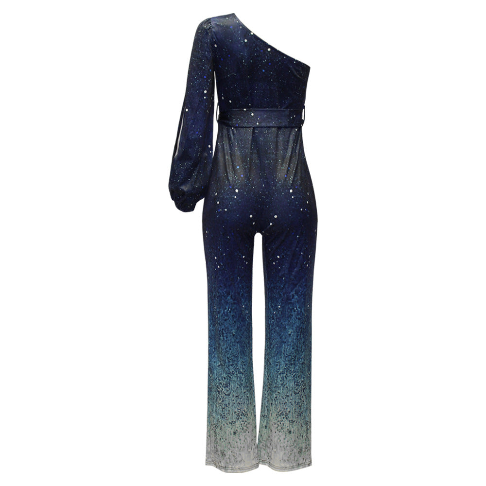 Women's Two-Piece One-Shoulder Set