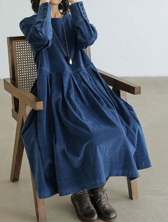 Women’s French Velvet Dress Blue