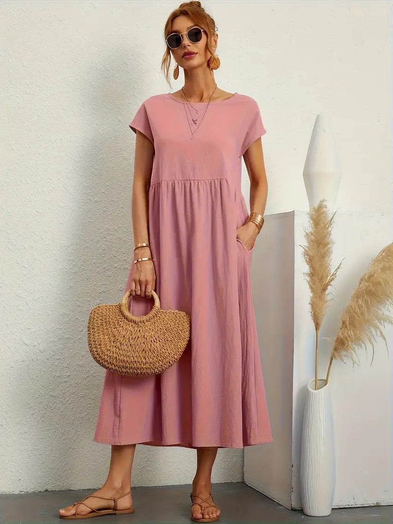 Women’s Cotton Dress With Pockets