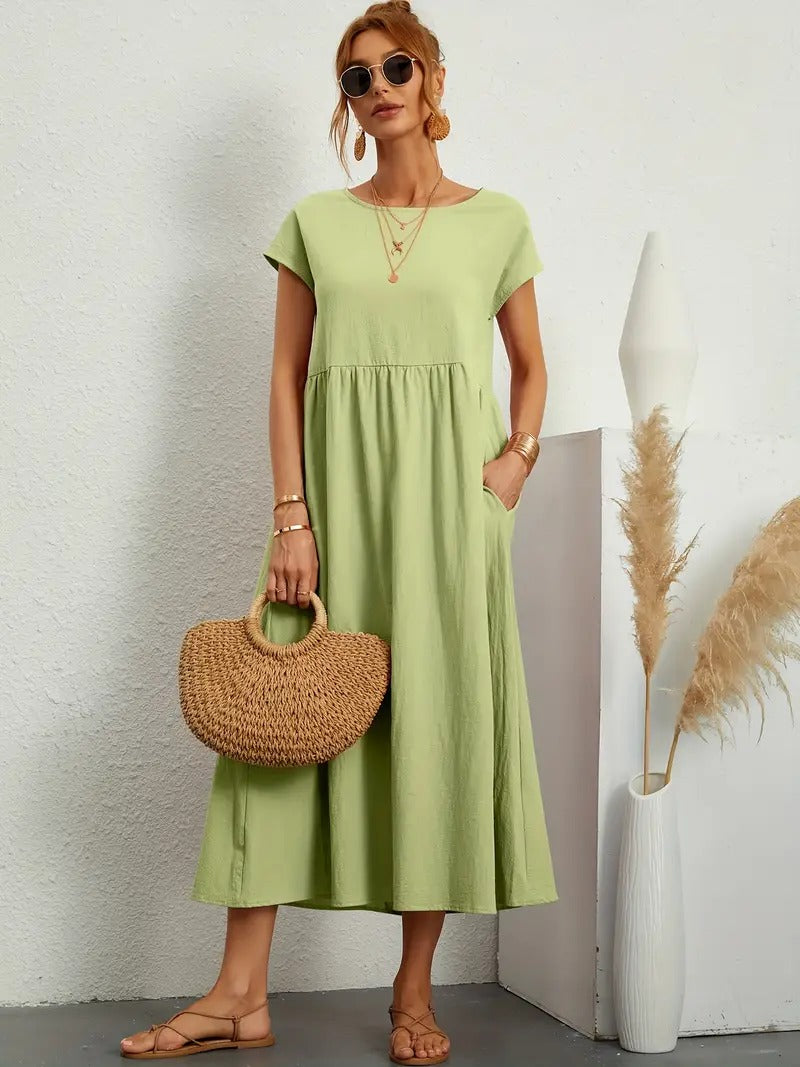 Women’s Cotton Dress With Pockets