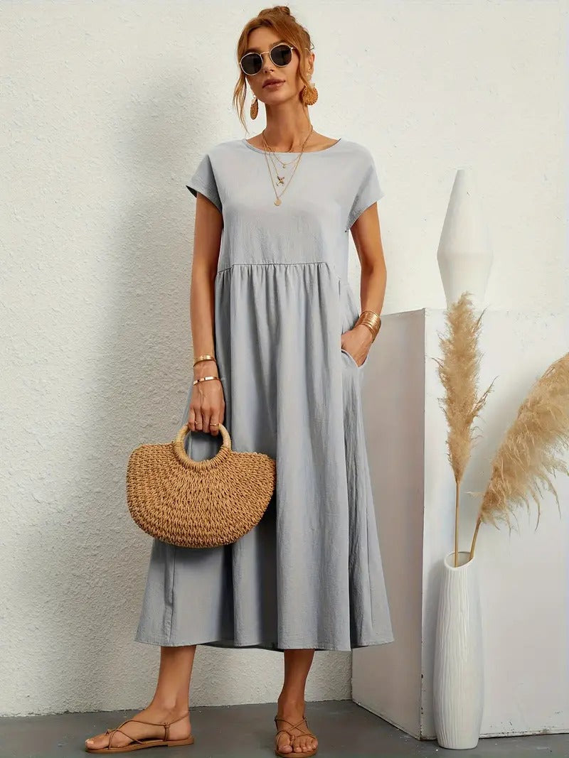 Women’s Cotton Dress With Pockets