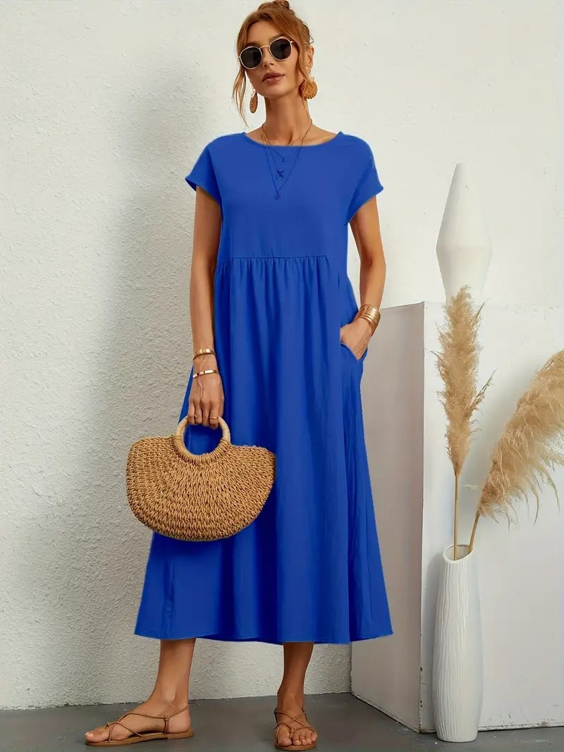 Women’s Cotton Dress With Pockets