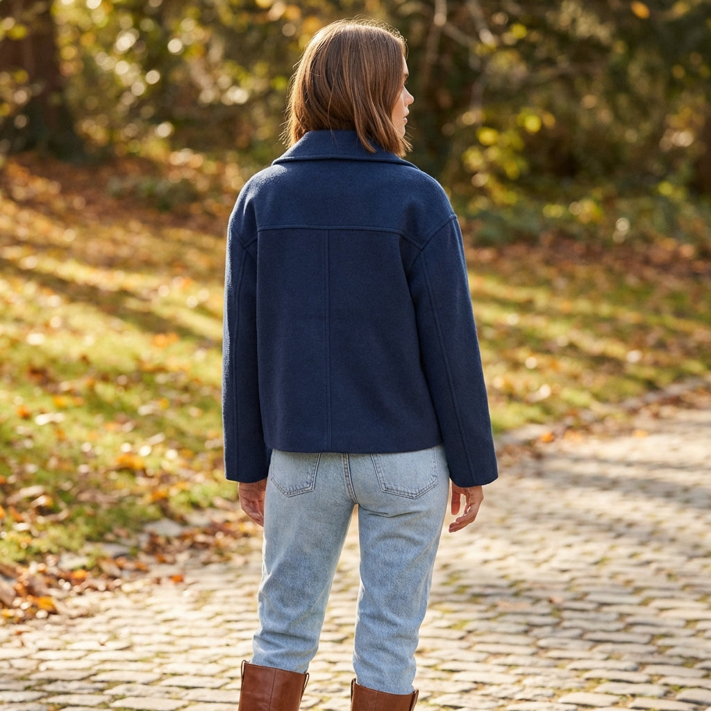 Women’s Cropped Double-Breasted Jacket