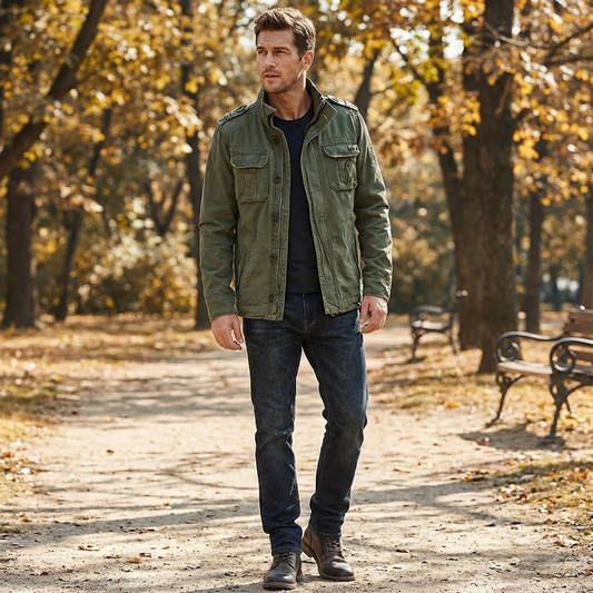 Men’s Cargo Denim Jacket