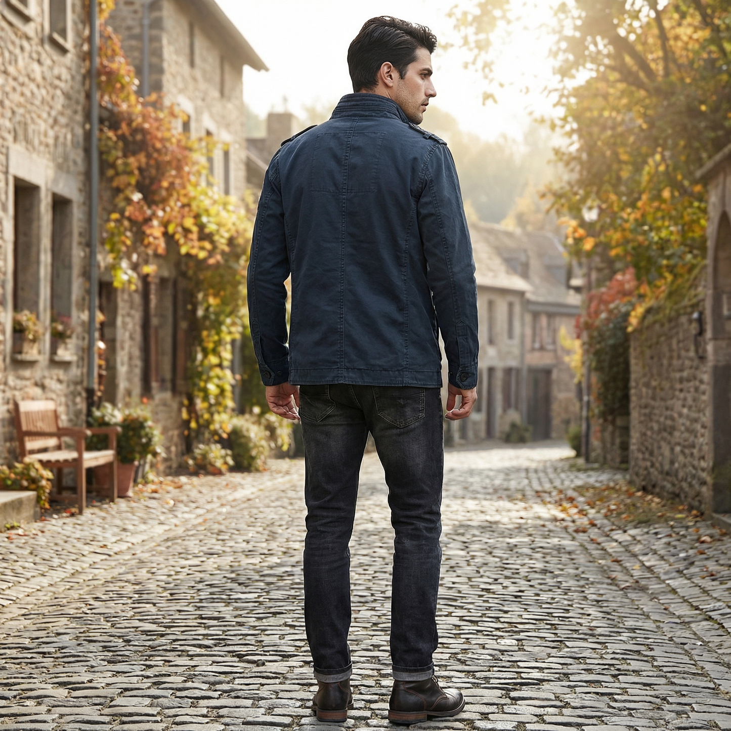 Men’s Cargo Denim Jacket