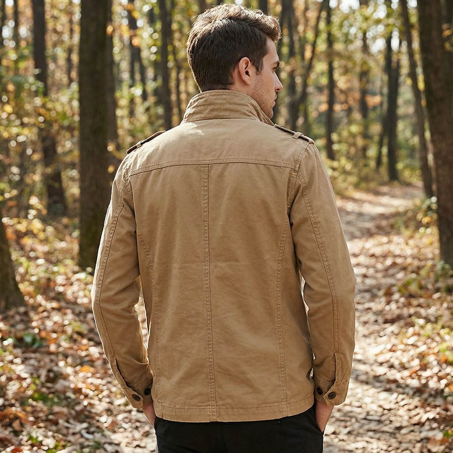 Men’s Cargo Denim Jacket