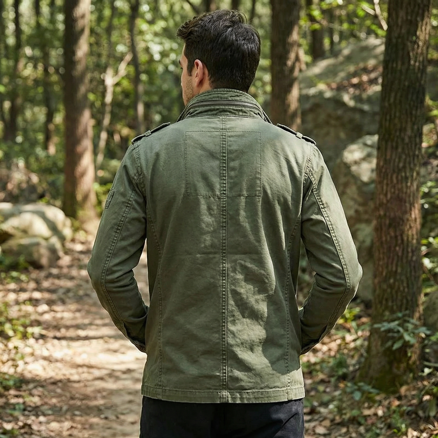 Men’s Cargo Denim Jacket