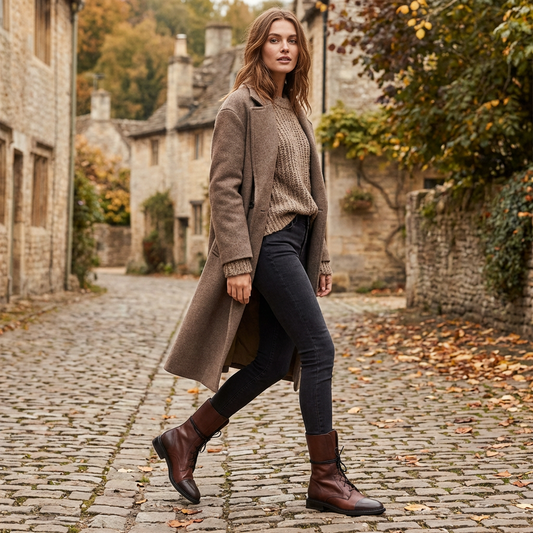 Women’s Leather Classic Boots Non-Slip Sole