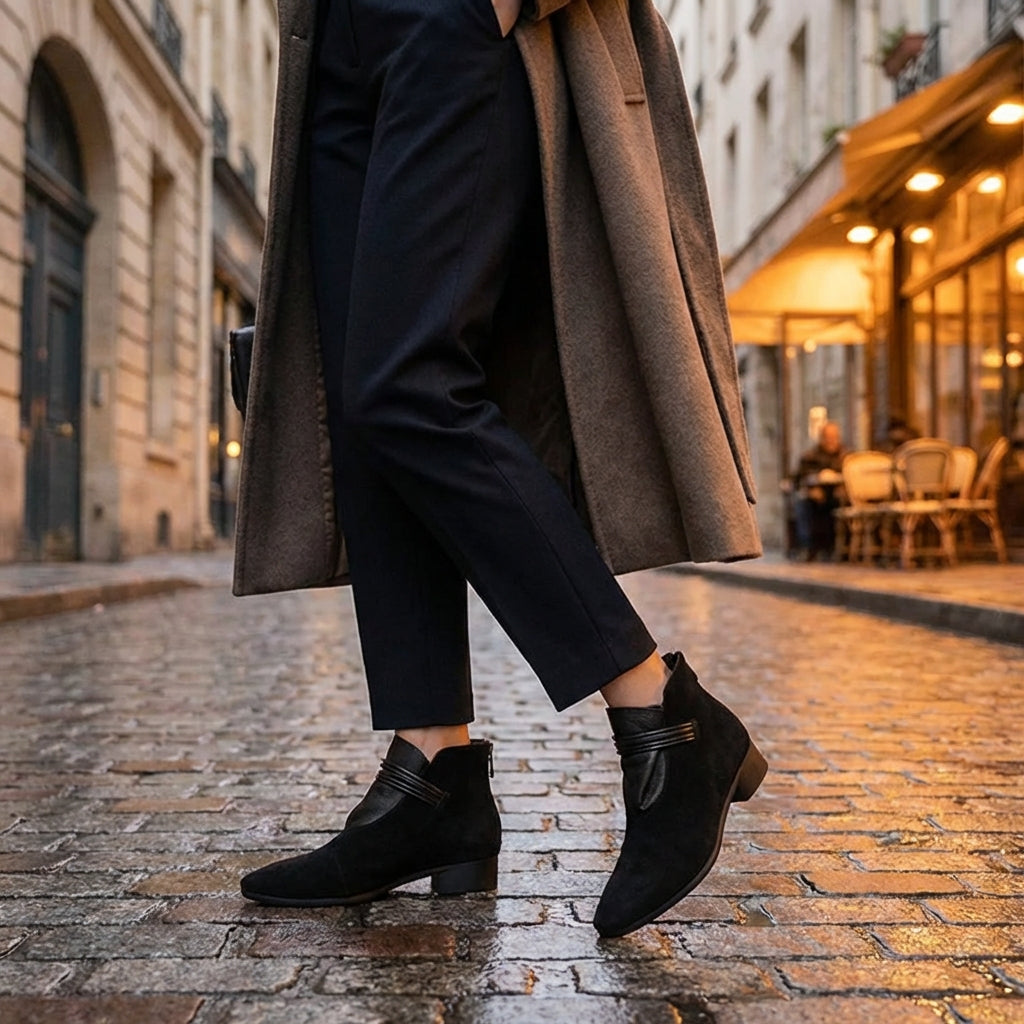 Women’s Suede Ankle Boots | Pointed Toe
