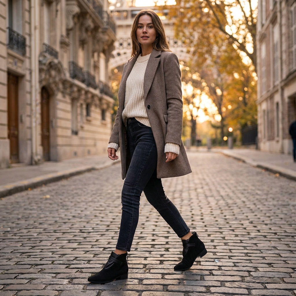 Women’s Suede Ankle Boots | Pointed Toe