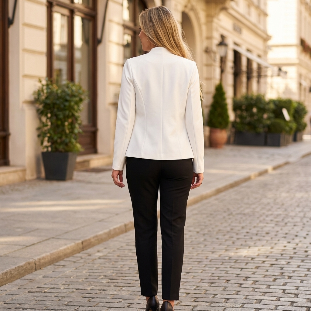 Womens Open Front Blazer Jacket