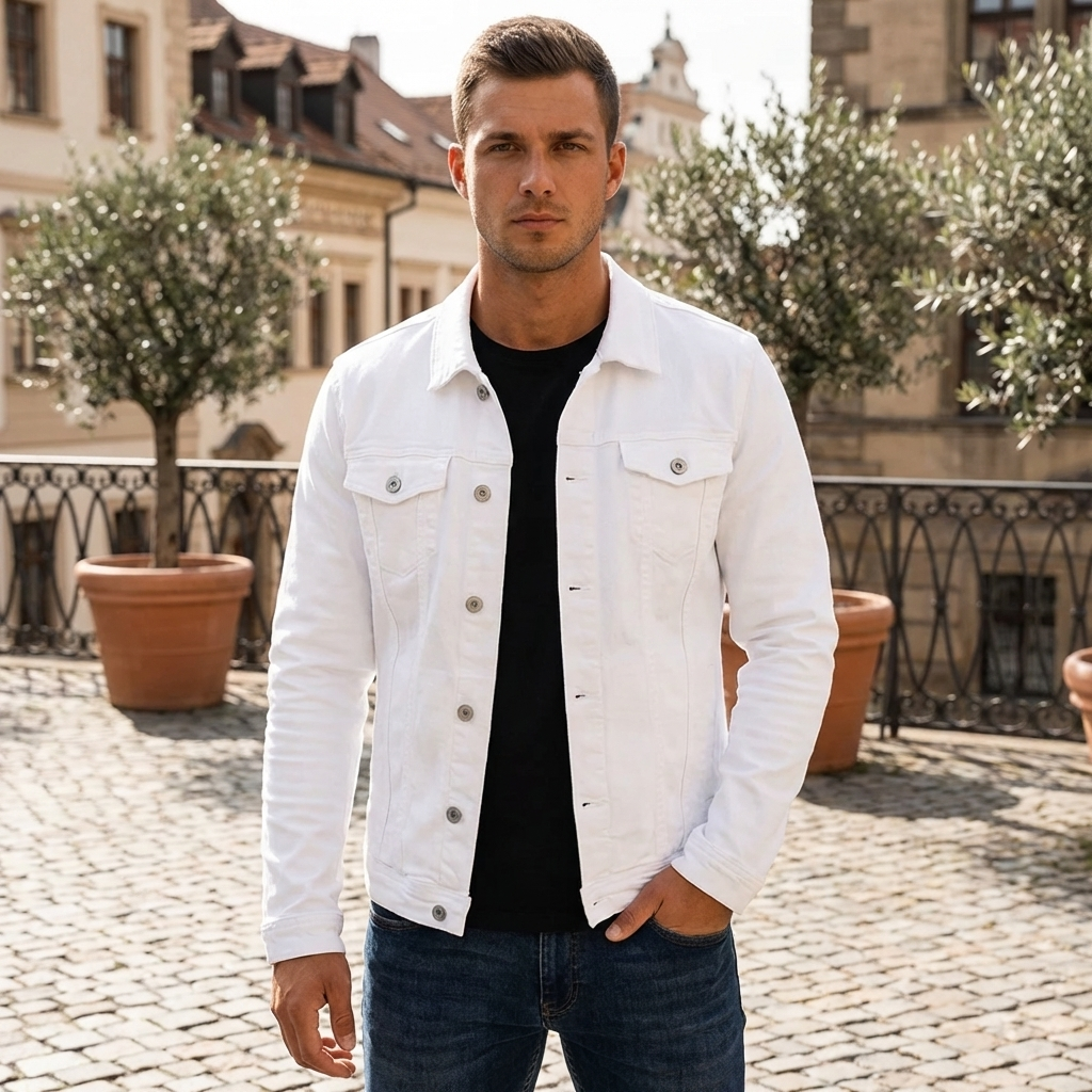 Men’s Heritage Casual Jacket White