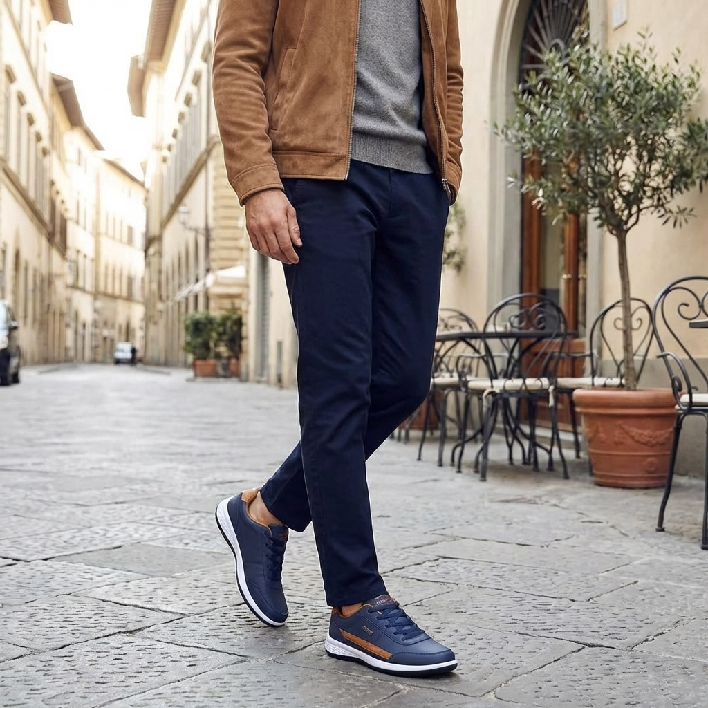 Men's Sneakers Lace-Up Everyday Blue
