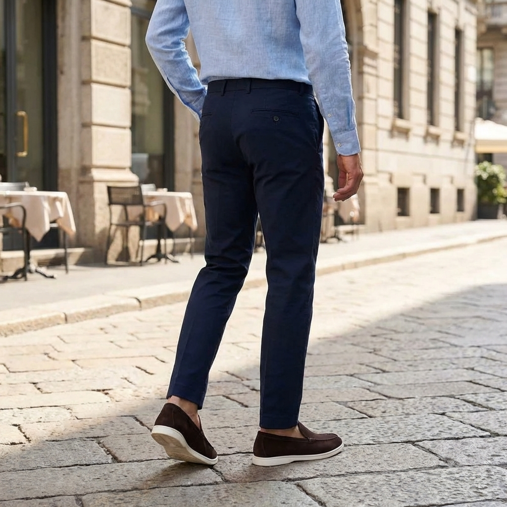 Men's Leather Slip-On Loafers