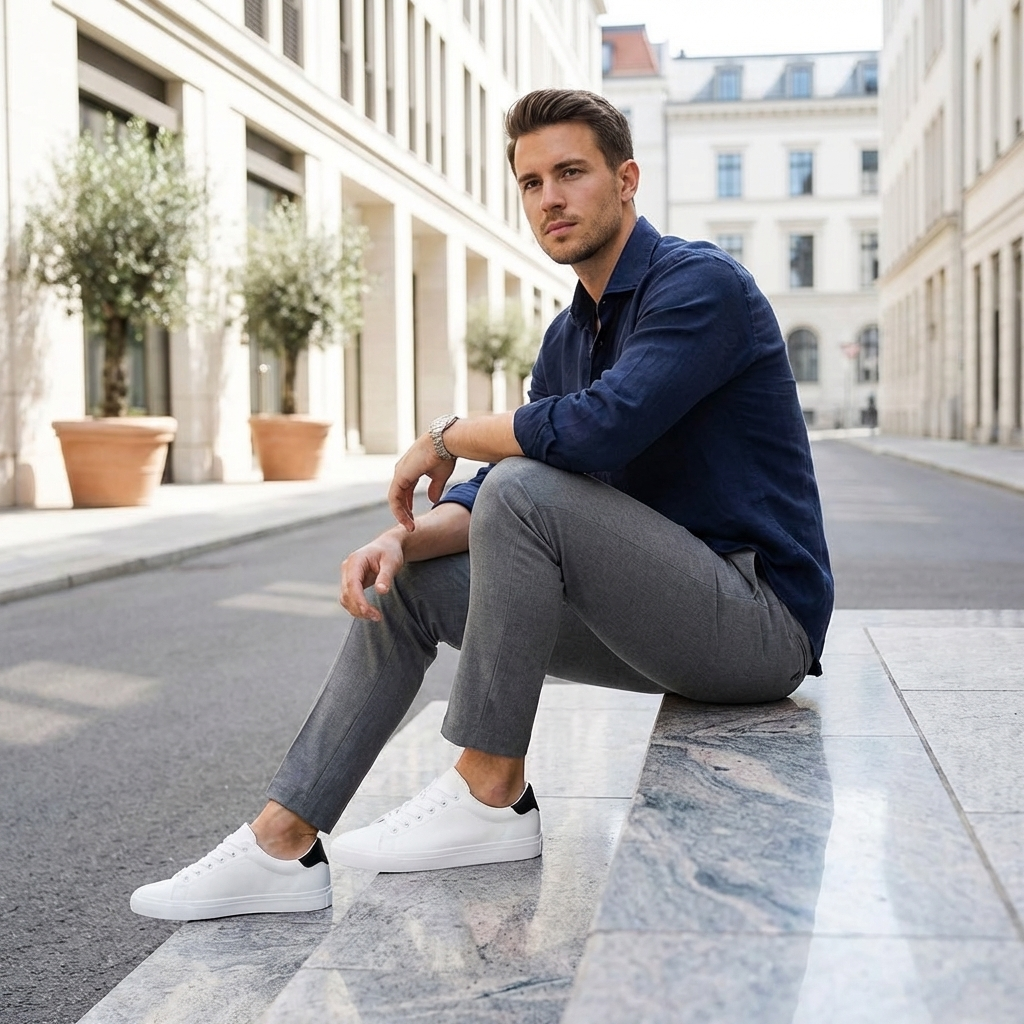 Men’s Sneakers White | Casual Low-Top Shoes White